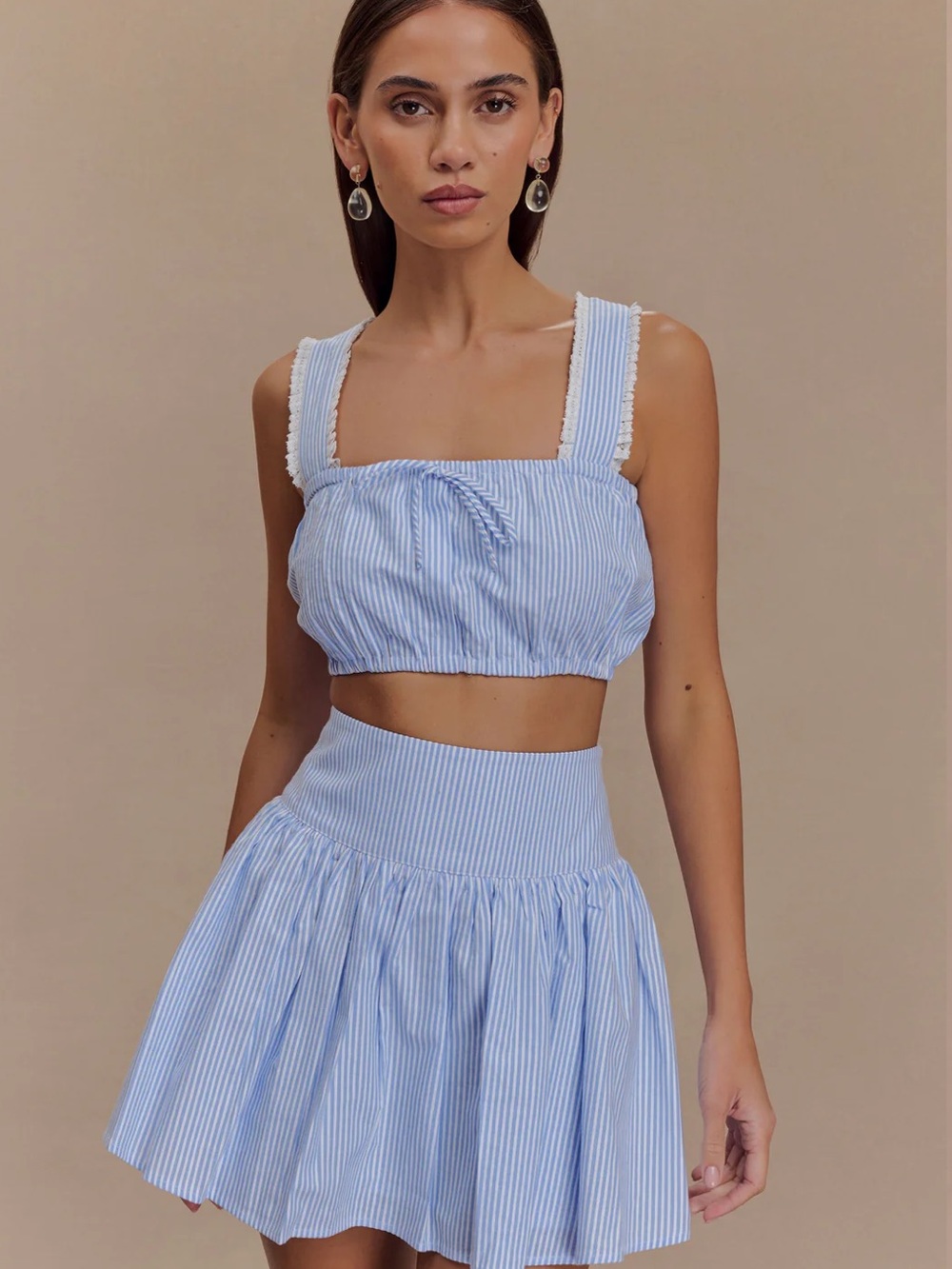 Meshki Blue Stripe top